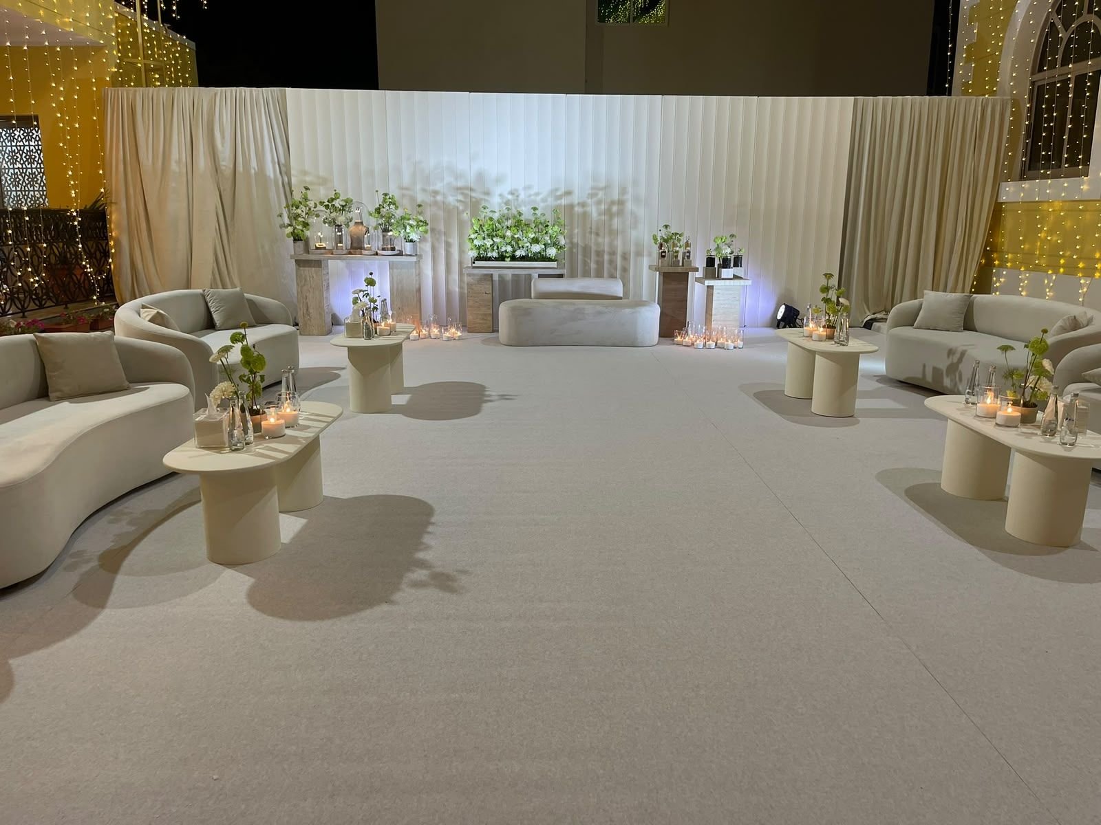 Wedding lounge styled by Lady Deer